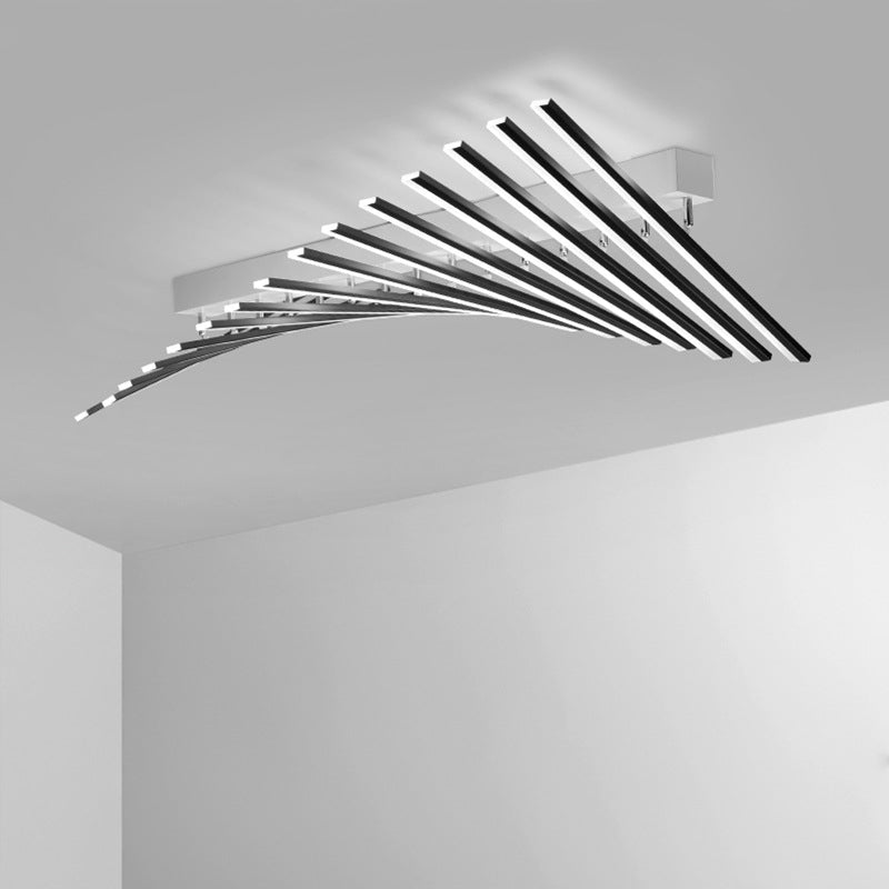 Barra delgada LED ACRYLIC FLUSH LEUCHAS DE CADO MODERNO Lámpara de montaje de 15 luces de 15 luces