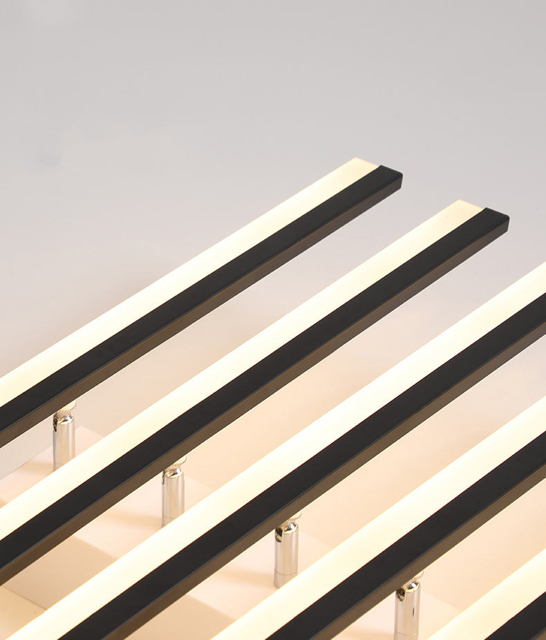 Barra delgada LED ACRYLIC FLUSH LEUCHAS DE CADO MODERNO Lámpara de montaje de 15 luces de 15 luces