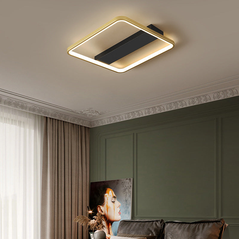 Luces de techo de montaje en superficie de metal de estilo moderno Lámpara de montaje geométrica de 1 luces de 1 luces