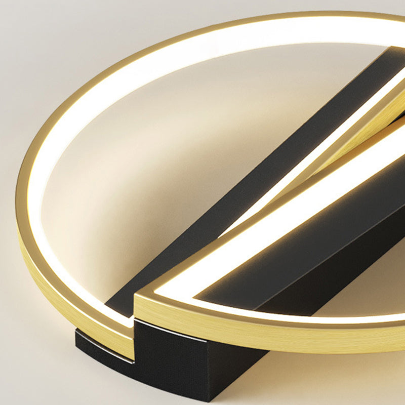 Luces de techo de montaje en superficie de metal de estilo moderno Lámpara de montaje geométrica de 1 luces de 1 luces