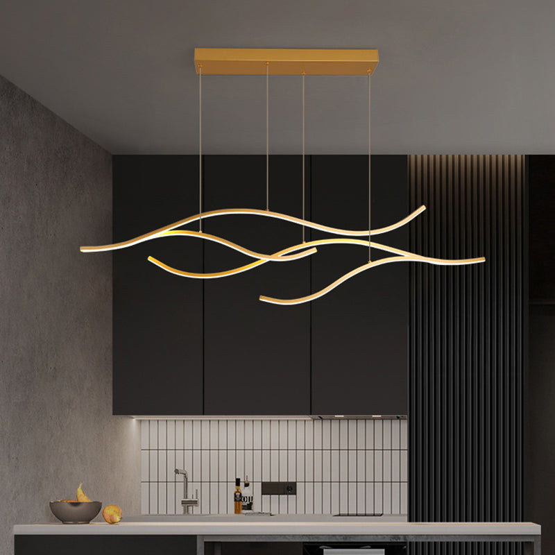 Linear Island Pendant LED New Modern Ceiling Pendant Light for Dining Room