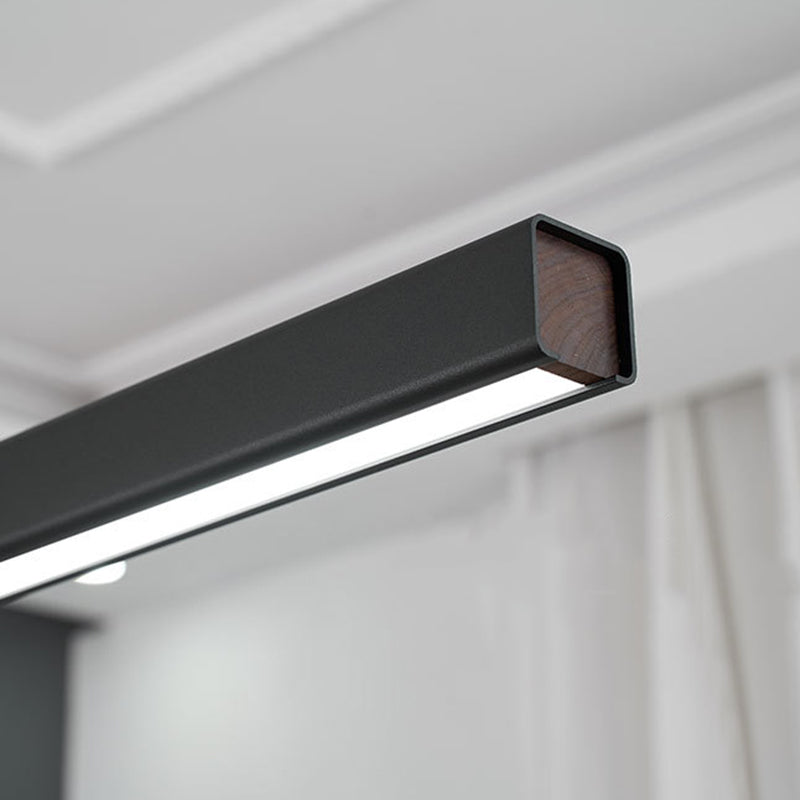 Modern Metal Chandelier Lamp Linear 1-light LED Island Pendant for Dining Room