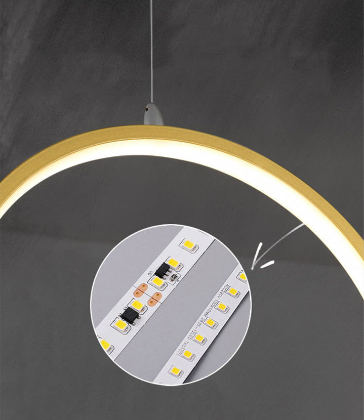 Luci a sospensione a sospensione in metallo Lampade sospese lineari contemporanee per sala da tè