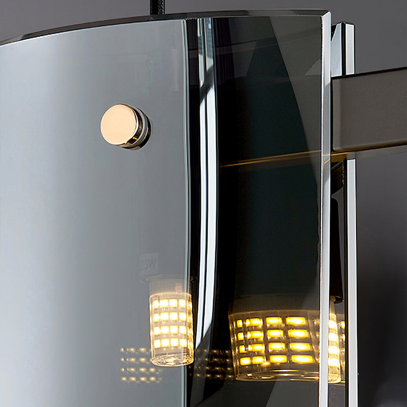 Modern Kitchen Island Lighting with Shape Island Lighting Glass 5 Light Island Lights