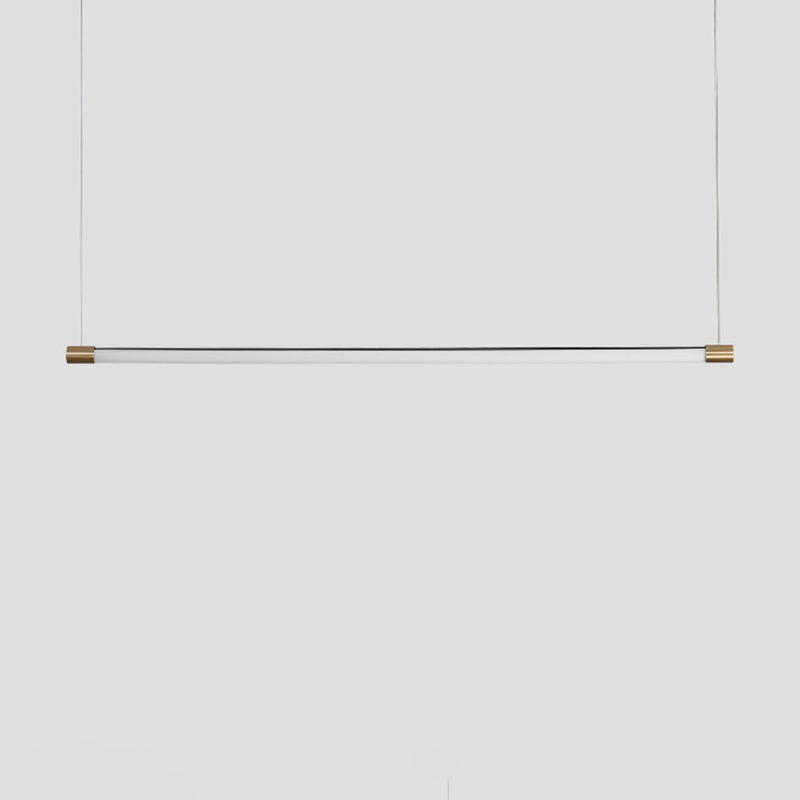 Linear Island Light Fixture Modern Island Lighting Metal Island Pendants 1 Light