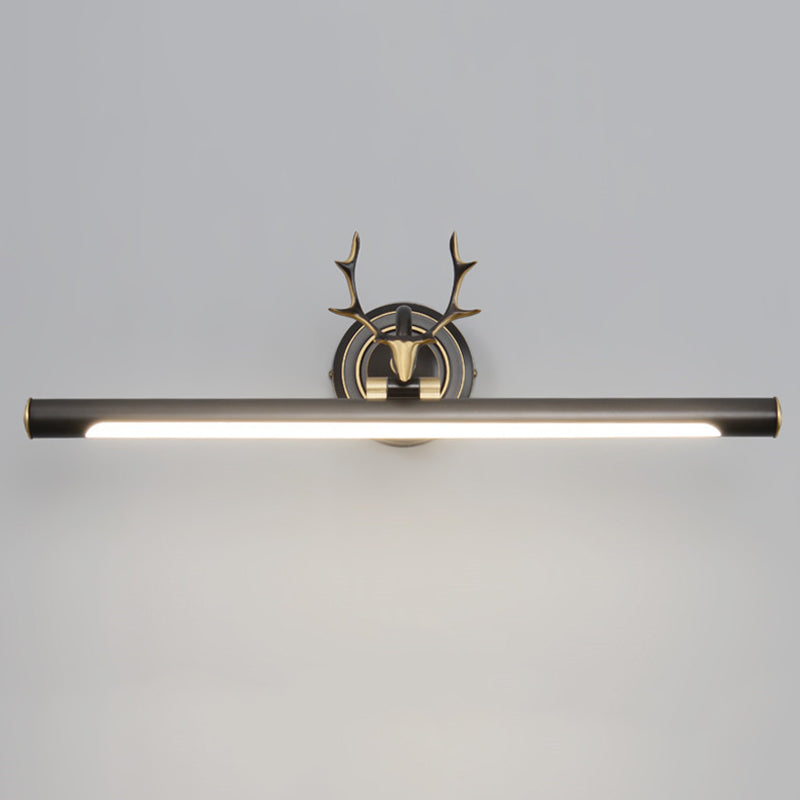 Metal linear Shade Mirror Wall Lights Modern 1 Head Wall Mount Fixture