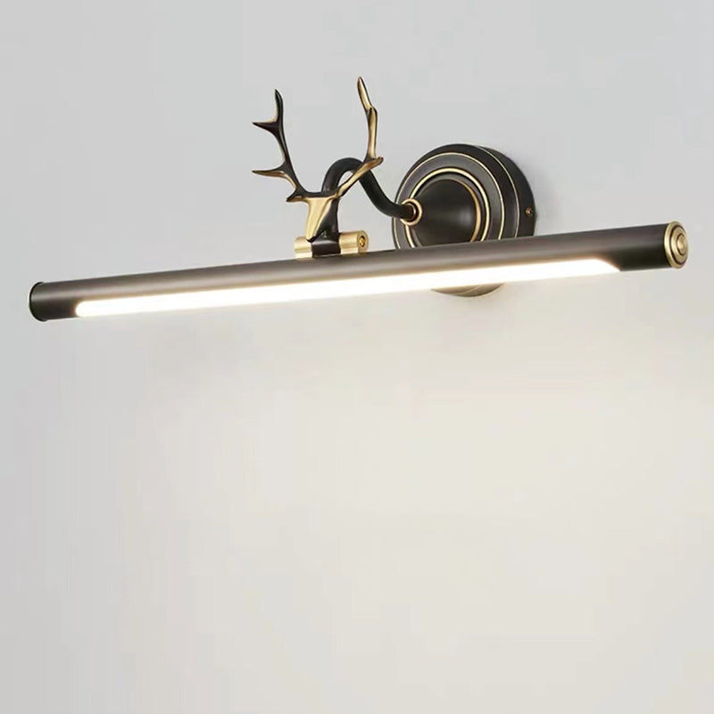 Metal linear Shade Mirror Wall Lights Modern 1 Head Wall Mount Fixture