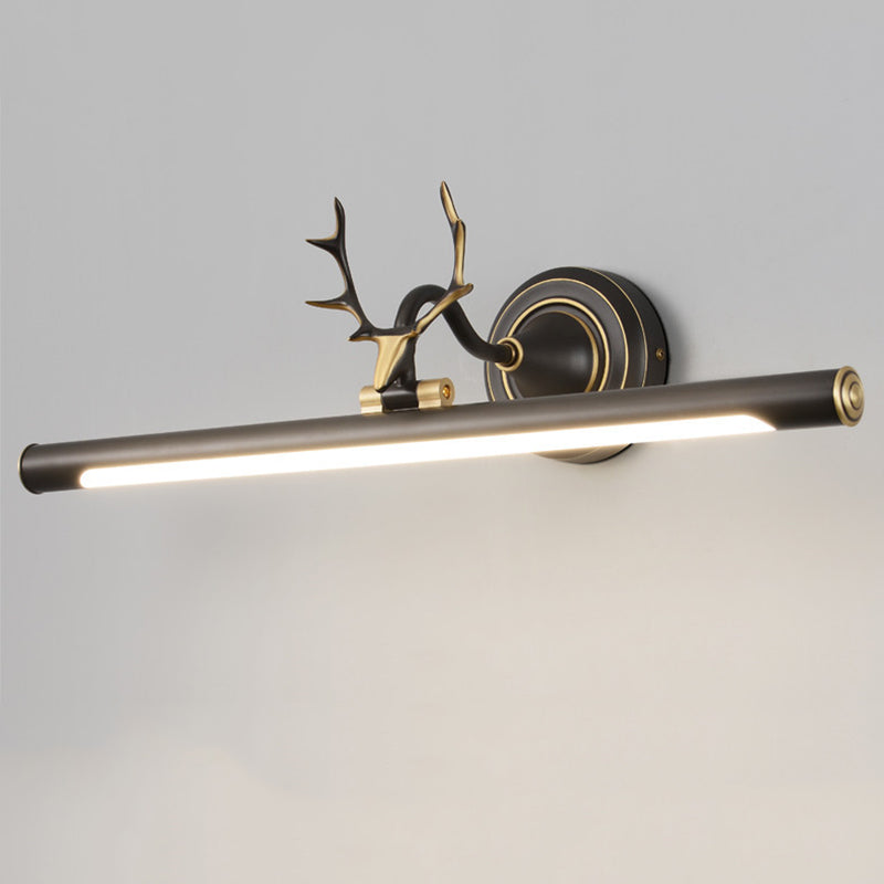 Metal linear Shade Mirror Wall Lights Modern 1 Head Wall Mount Fixture