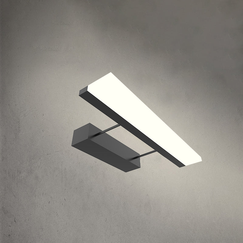 Metal linear Shade Mirror Wall Lights Modern 1 Head Wall Mount Fixture