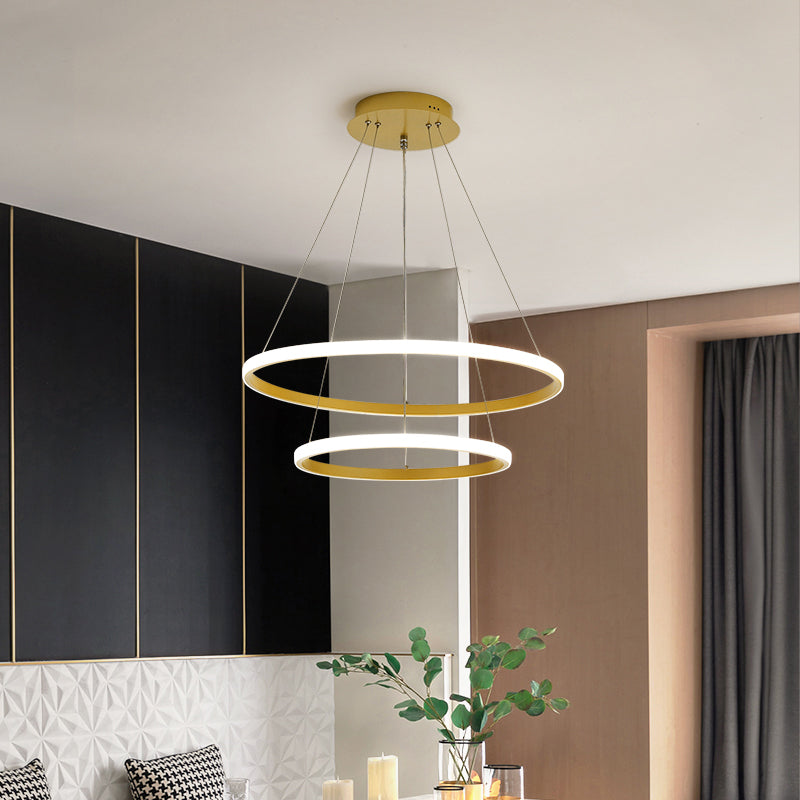 Modern Chandeliers For Dining Room Multiple Rings Chandelier Lighting Fixtures
