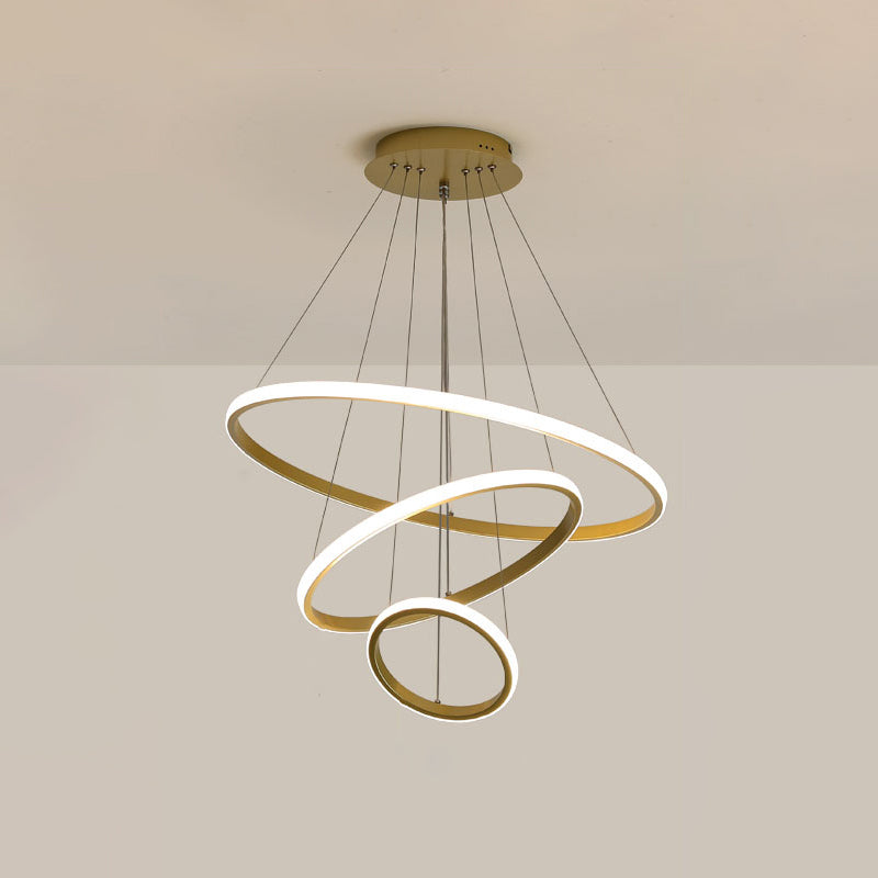 Modern Chandeliers For Dining Room Multiple Rings Chandelier Lighting Fixtures