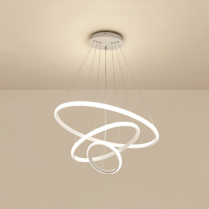 Modern Chandeliers For Dining Room Multiple Rings Chandelier Lighting Fixtures