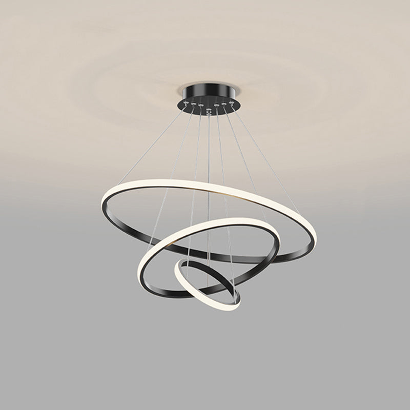 Modern Chandelier Lights Multiple Rings Chandelier Lighting Metal Chandelier