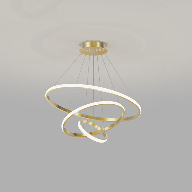 Modern Chandelier Lights Multiple Rings Chandelier Lighting Metal Chandelier