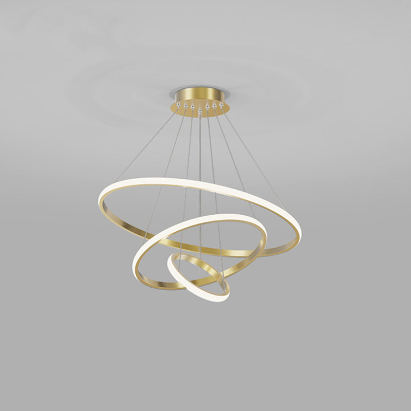 Modern Chandelier Lights Multiple Rings Chandelier Lighting Metal Chandelier