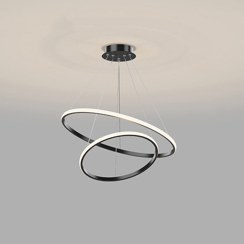 Modern Chandelier Lights Multiple Rings Chandelier Lighting Metal Chandelier