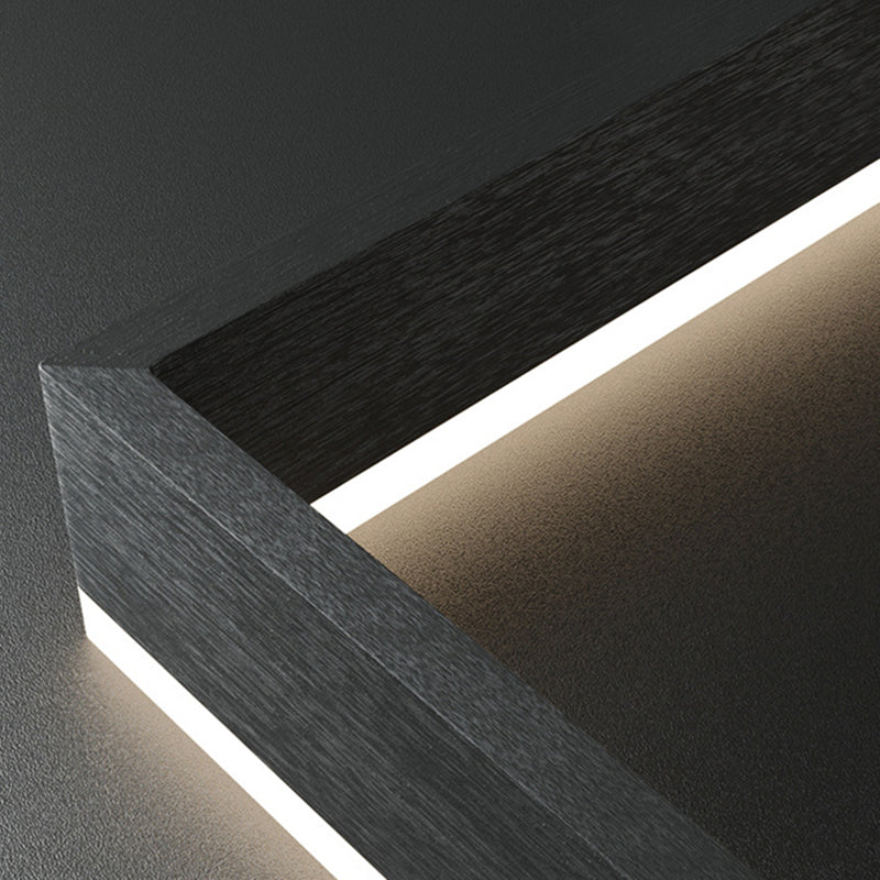 Luces colgantes colgantes de aluminio negro lámparas colgantes modernas para sala de estar