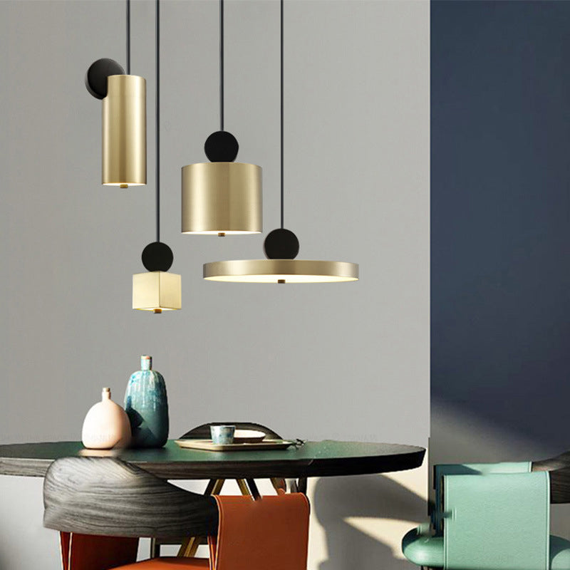 Iron Iron Contemporary sospeso a sospensione Light 1 ciondolo a 1 luce per sala da pranzo