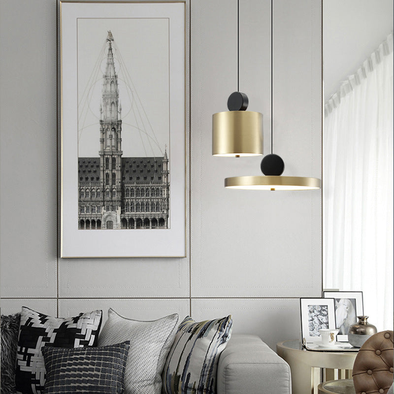 Iron Iron Contemporary sospeso a sospensione Light 1 ciondolo a 1 luce per sala da pranzo