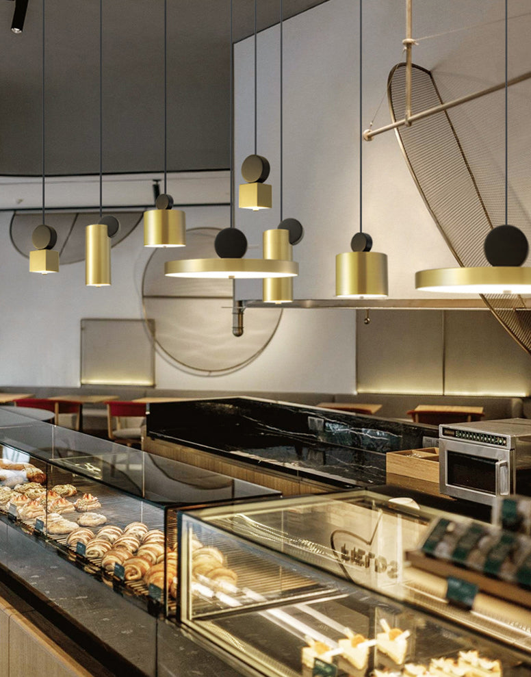 Iron Iron Contemporary sospeso a sospensione Light 1 ciondolo a 1 luce per sala da pranzo