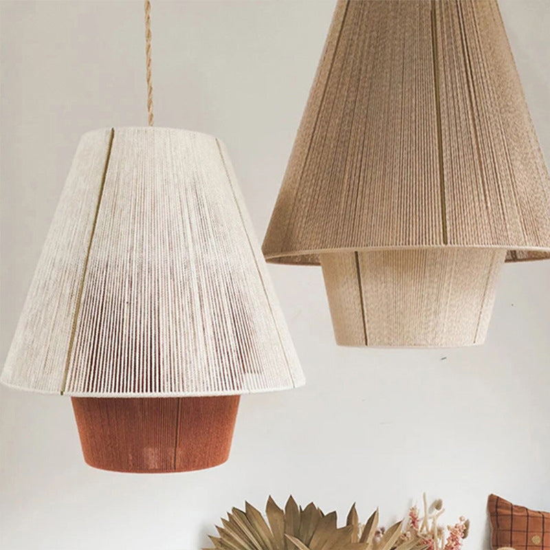 1-Licht-Bambus Hängsbeleuchtung Chinesisches Anhänger Lichtkit für Tea Room