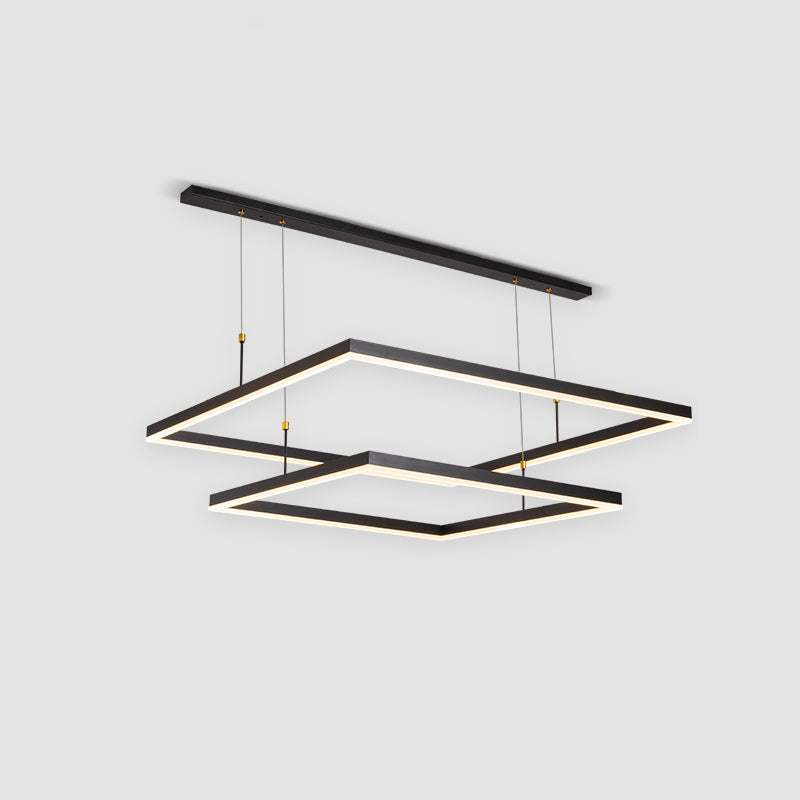 Modern Chandeliers For Foyer Multiple Squares Chandelier Pendant Light