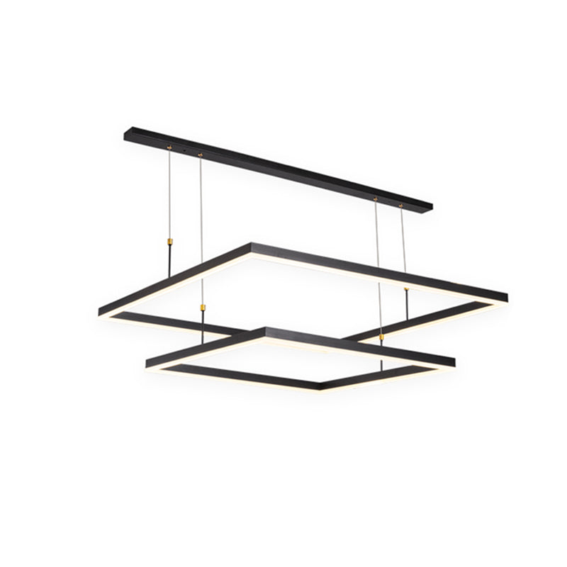 Modern Chandeliers For Foyer Multiple Squares Chandelier Pendant Light