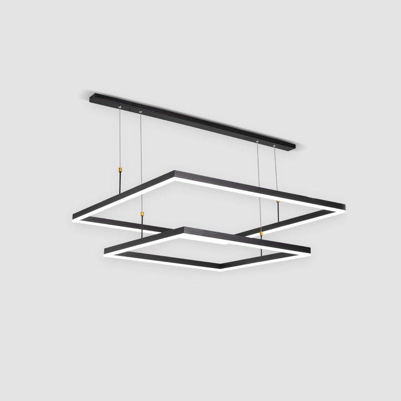 Modern Chandeliers For Foyer Multiple Squares Chandelier Pendant Light