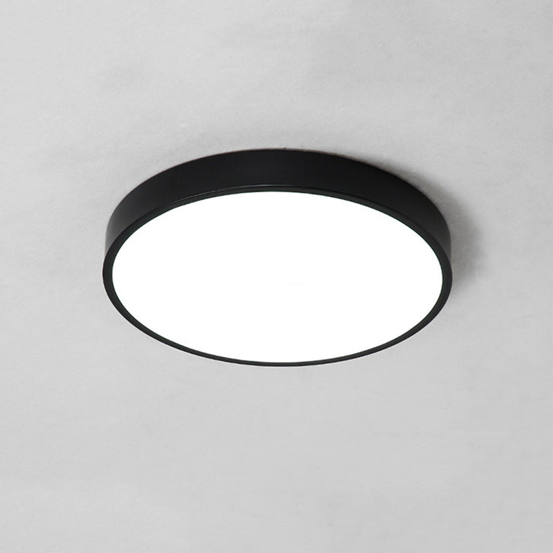 Circle Led Flush Ceiling Lights Modern Style Acrylic Modern Style Flush Mount Lighting