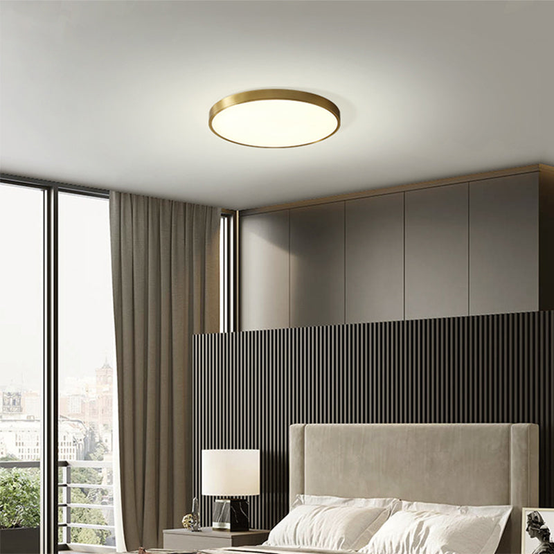 Circle Led Flush Ceiling Lights Modern Style Acrylic Modern Style Flush Mount Lighting