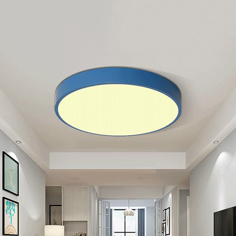 Circle Led Flush Ceiling Lights Modern Style Acrylic Modern Style Flush Mount Lighting
