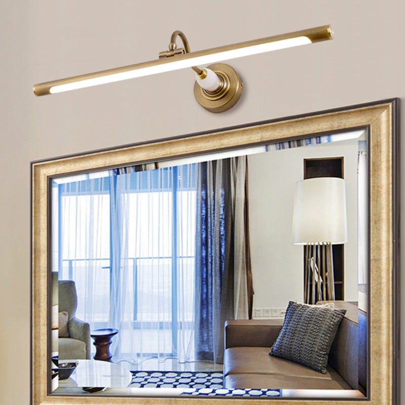 Luces de pared de tocador lineal Simplicidad posmoderna Disparo de pared acrílico para baño