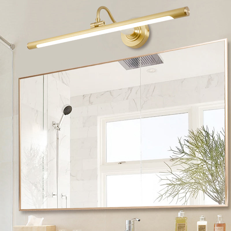 Luces de pared de tocador lineal Simplicidad posmoderna Disparo de pared acrílico para baño