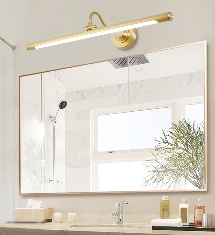 Luces de pared de tocador lineal Simplicidad posmoderna Disparo de pared acrílico para baño