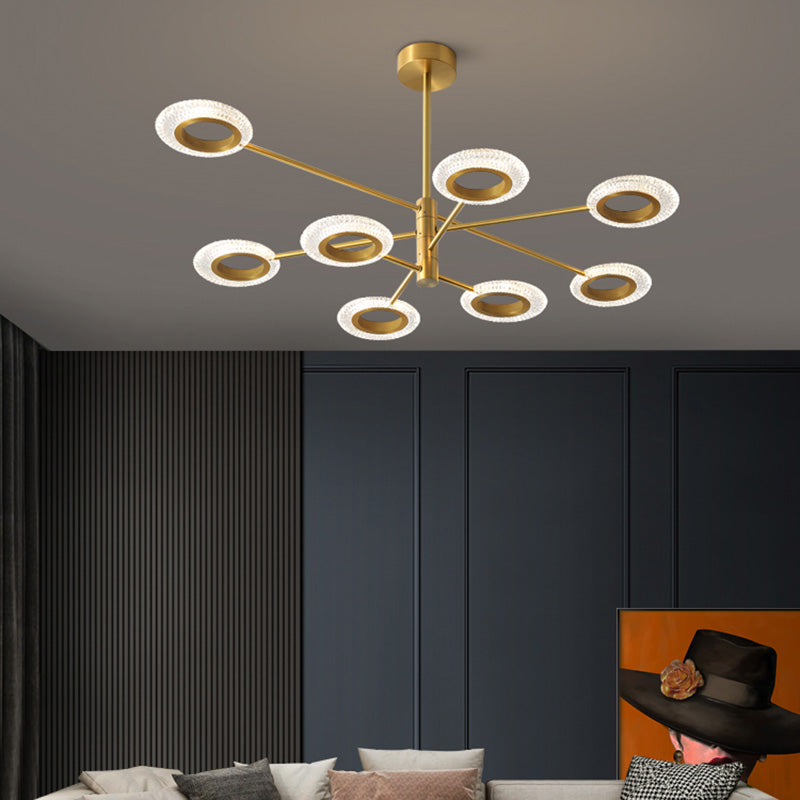 Metal Pendant Light Fixture Postmodern Chandelier Lighting for Living Room Dinning Room