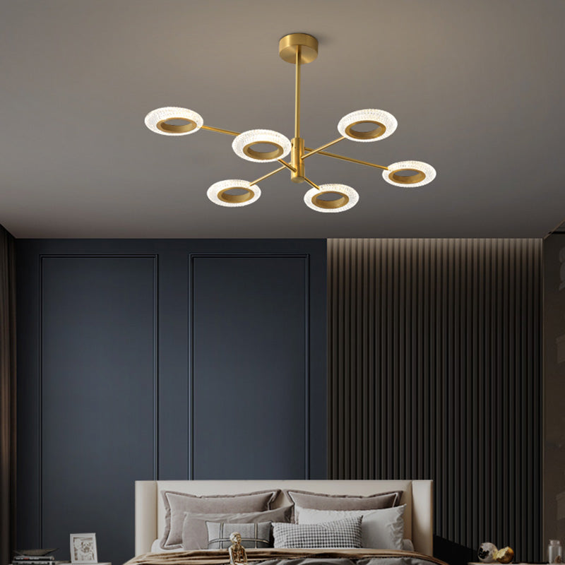 Metal Pendant Light Fixture Postmodern Chandelier Lighting for Living Room Dinning Room