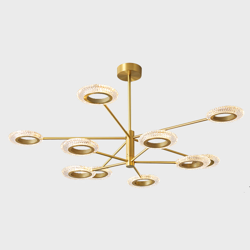 Metal Pendant Light Fixture Postmodern Chandelier Lighting for Living Room Dinning Room