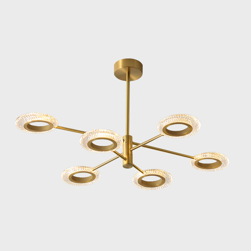 Metal Pendant Light Fixture Postmodern Chandelier Lighting for Living Room Dinning Room