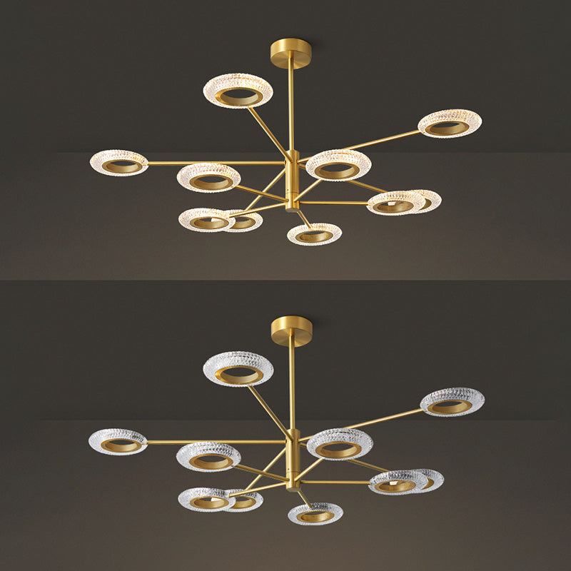 Metal Pendant Light Fixture Postmodern Chandelier Lighting for Living Room Dinning Room