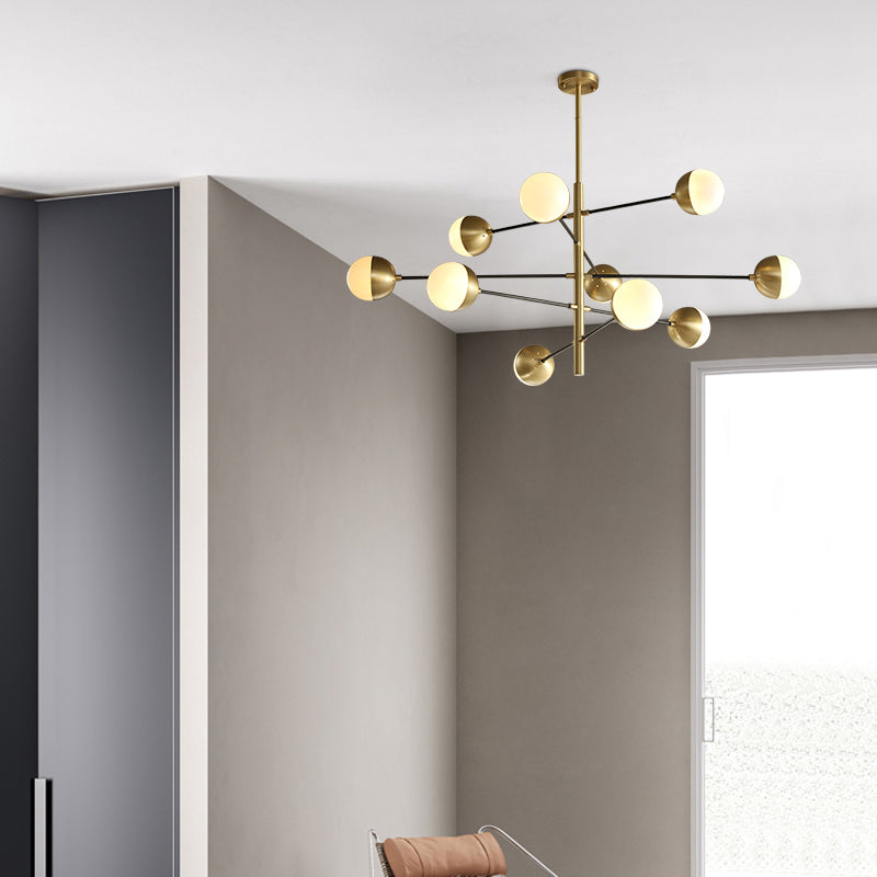 Gold Ceiling Light Fixtures Postmodern Chandelier Lamp for Living Room Dinning Room