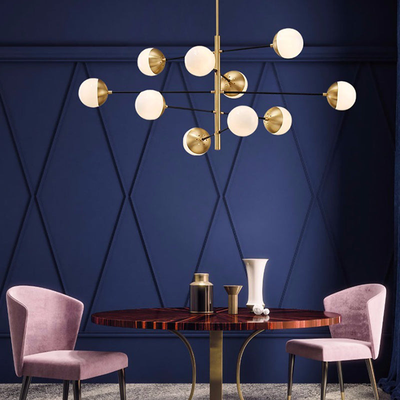 Gold Ceiling Light Fixtures Postmodern Chandelier Lamp for Living Room Dinning Room