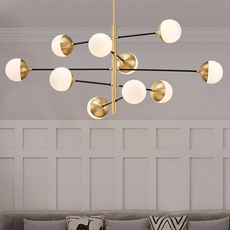 Gold Ceiling Light Fixtures Postmodern Chandelier Lamp for Living Room Dinning Room