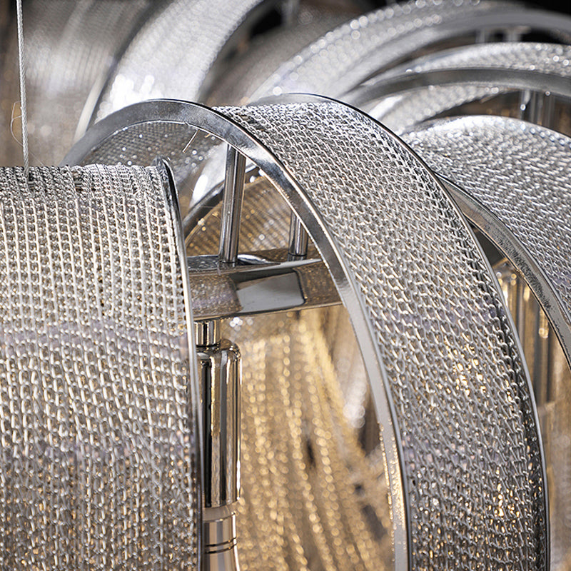 Luminaires de plafond en aluminium à glace pour lustre postmoderne pour le salon