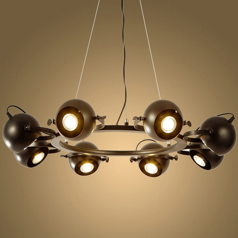 Assayements d'éclairage rond Postmodern Chandelier pour salle à manger du salon