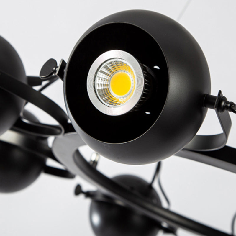 Assayements d'éclairage rond Postmodern Chandelier pour salle à manger du salon