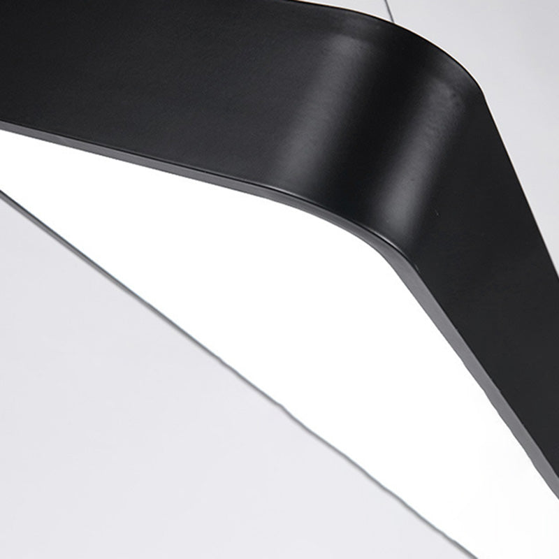 Metal Frame Led Pendent in Modern Style Led Suspended Lights for Office Conference Room