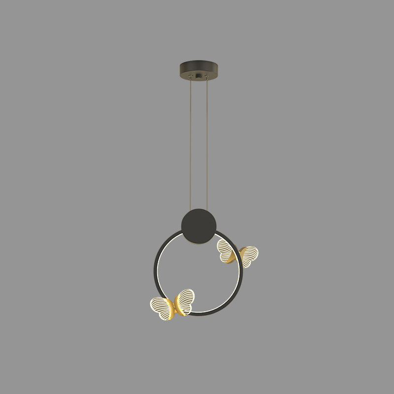 Pendance à cadre métallique en une lumière moderne 
Éclairage pendentif pour la chambre