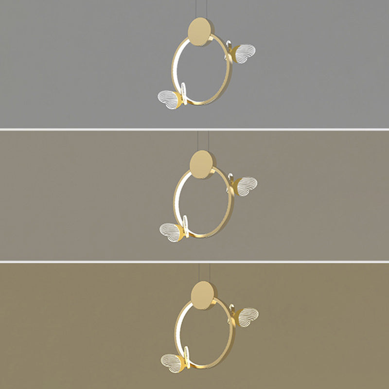 Pendance à cadre métallique en une lumière moderne 
Éclairage pendentif pour la chambre