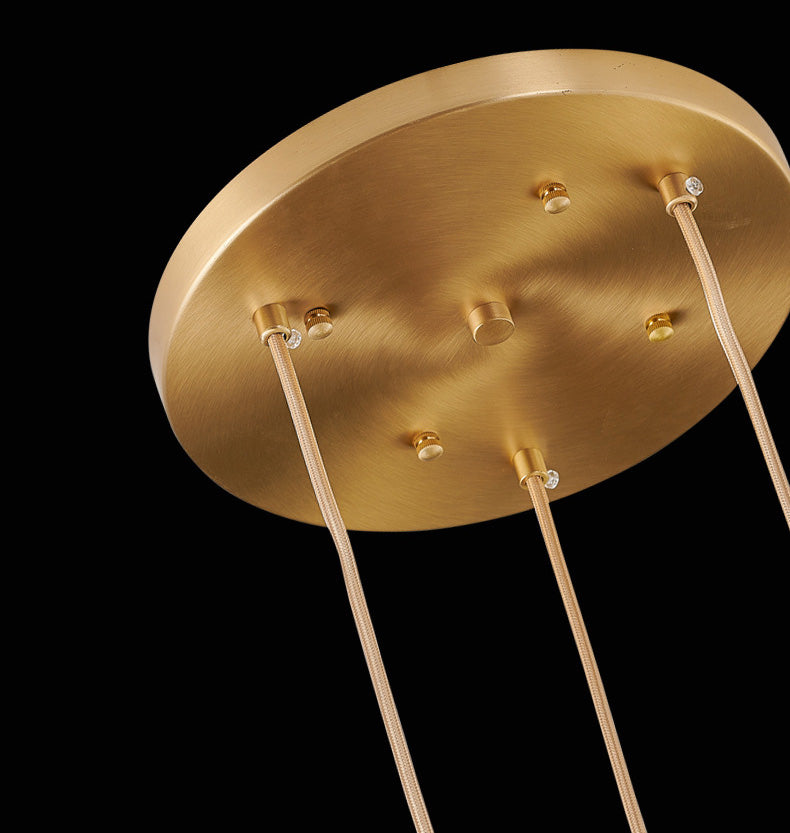 Contemporary Pendant Clear Crystal Hanging Ceiling Light for Spiral Stair