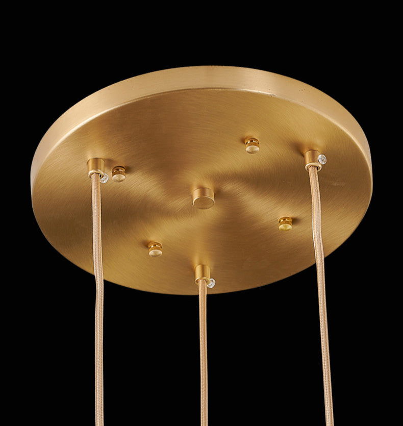 Contemporary Pendant Clear Crystal Hanging Ceiling Light for Spiral Stair